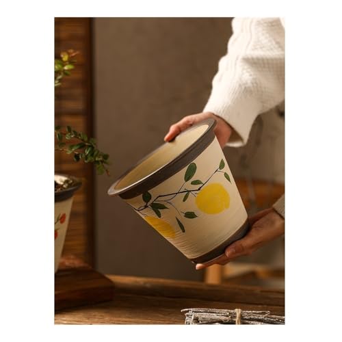 Pots de fleurs en céramique d'intérieur grand format faits main - 4