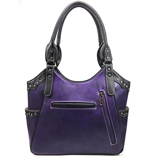 Bolso Tote Mujer Turquesa con Diseño de Pluma de Pavo Real miniatura 4