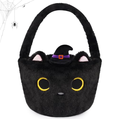 Halloween Korb Aufbewahrungskorb Schwarze Katze