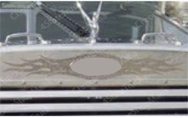 Technical Precision Replacement for Peterbilt 359 Year 1970 Stainless Steel Grille SCORCHED Logo Trim