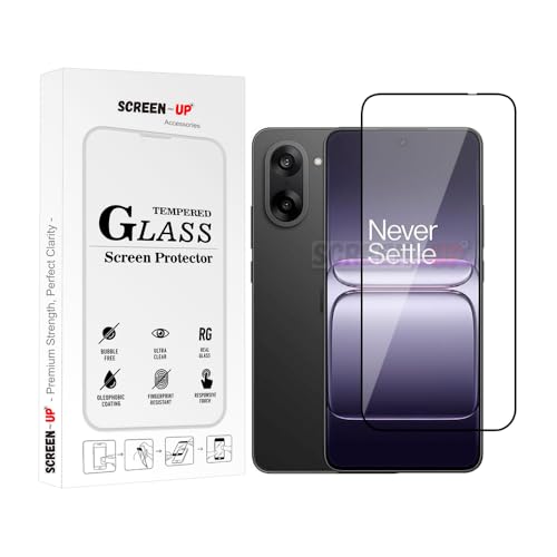 Image of ScreenUp Tempered Glass For OnePlus Nord CE5 - Ultra Clear, 9H Scratch Resistant, Full Coverage, Easy Install Screen Protector