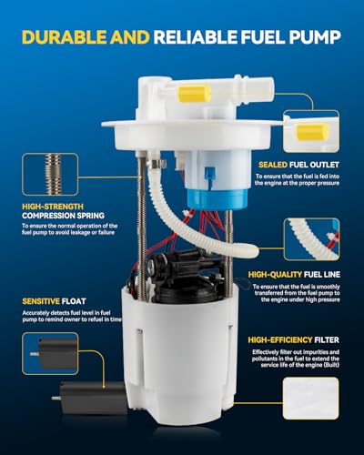 Image of PHILTOP FG1529 Electric Fuel Pump Assembly with Sending Unit Compatible with 2012-2015 Civic, 2013-2015 ILX 1.8L | OE Replacement