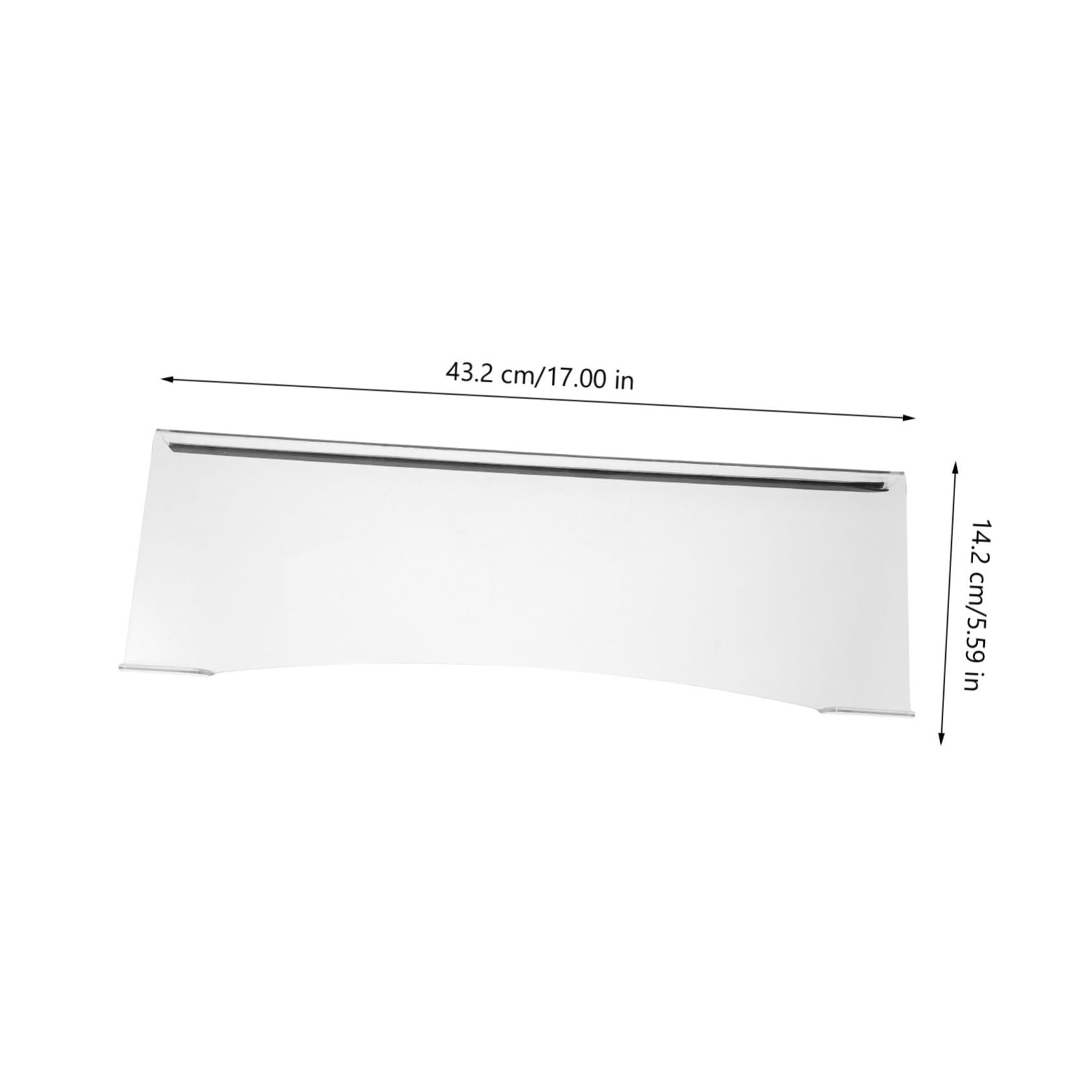 KICHOUSE Modern Keyboard Tray Desk Keyboard Riser Tilt Stand Acrylic Desk Accessory