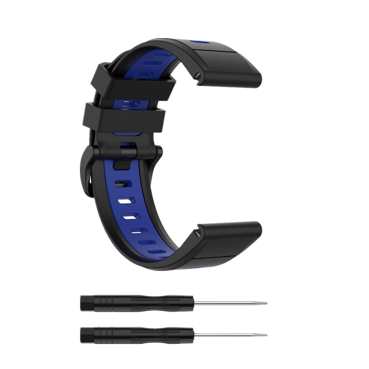 HUABAO 26mm Watch Strap Compatible with Garmin Fenix 7X/Fenix 6X GPS/Fenix 6X PRO/Fenix 5X Sapphire/Fenix 5X GPS/Fenix 5X Puls/Fenix 3,Adjustable Silicone Sports Strap Replacement Band