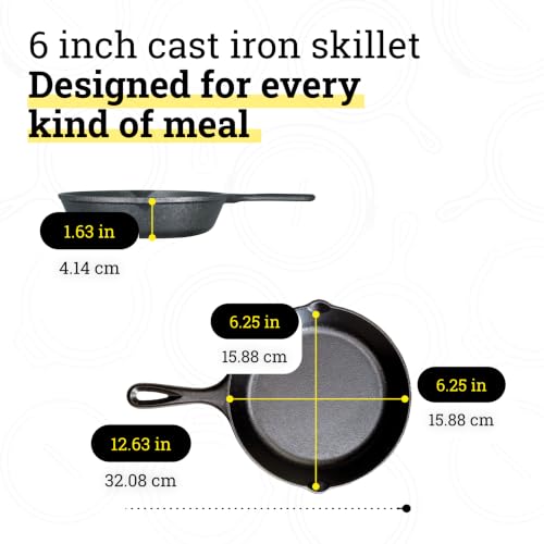 Lodge Pre-Seasoned Cast Iron Set - 3-Piece Skillet & Griddle Cookware - image 5
