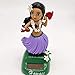 DZWYC Solar Hula Girl Dashboard Doll Hawaiian Bobbleheads for Car Toy Dancer Bobble Decorations Multi-Color, 4.5 inches