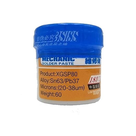 OSFT - 60g XGSP80 (Sn63/Pb37) Low Dross Tin Solder Mechanic BGA Paste for SMD Rework, Gadget Repair. (1) (B0CC6L58H9) Amazon Price History, Amazon Price Tracker