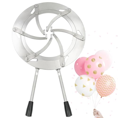 Teksome Máquina de Relleno de Globos, Herramienta de Estiramiento de Globos de Acero Inoxidable para Rellenar, Relleno de Globos, Relleno de Globos Ajustable para Navidad, Relleno de Globos,