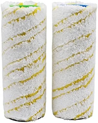 HDDICE 2 Pack Microfibre Roller Brush Set Compatible with Karcher FC7 FC5 FC3 FC3D Cordless Hard Floor Electric Cleaner