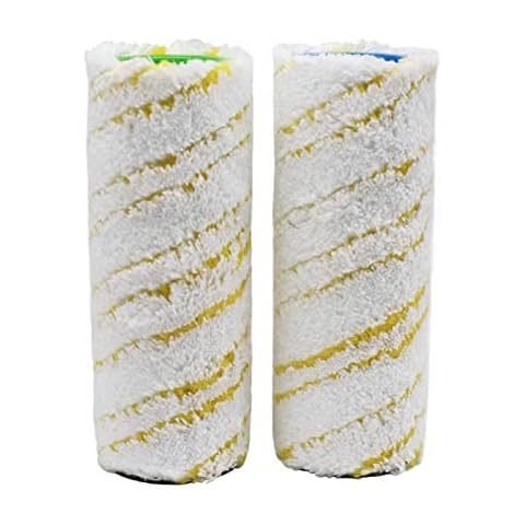 HDDICE 2 Pack Microfibre Roller Brush Set Compatible with Karcher FC7 FC5 FC3 FC3D Cordless Hard Floor Electric Cleaner Cover