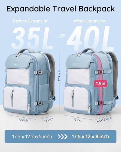 Taygeer Frontier Airlines Personal Item Bag, Expandable 18x14x8 backpack - image 4