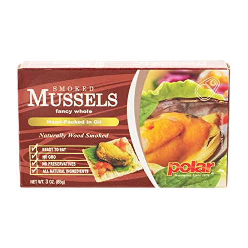 Mw Polar Seafood, Smoked Mussels, 3-Ounce (Pack Of 24) #TOP2