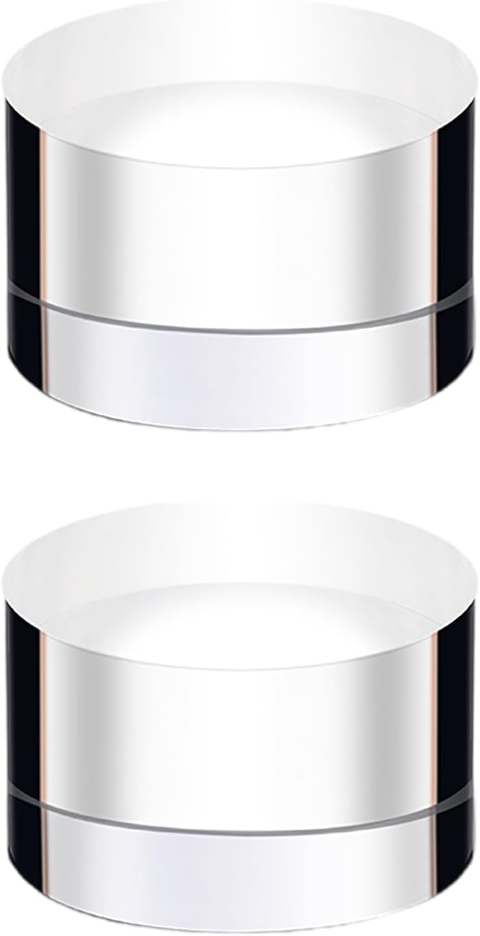 AYUWQZX Acrylic Polished Round Blocks, Acrylic Round Cylinder Display Block 5-6x2-3cm(6 x 3cm)