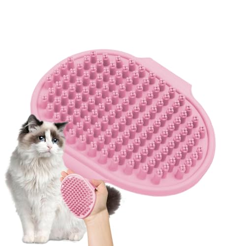 Spazzola da bagno per animali domestici, con setole morbide, spazzola massaggiante per cani, per lavare animali domestici a pelo lungo e corto, gatti, gattini e cuccioli