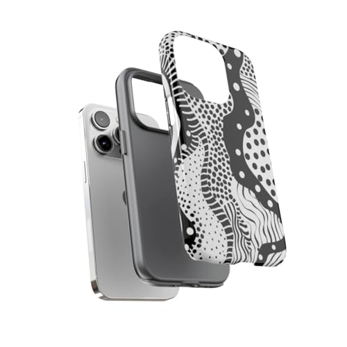 Coque rigide iPhone 14 Pro antichoc et brillante à pois - 3