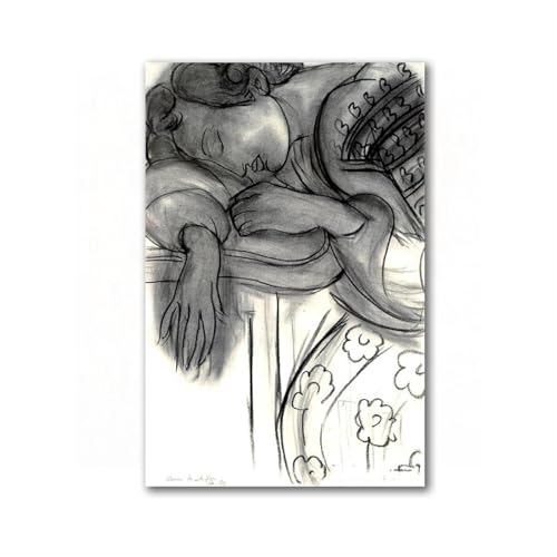 Reproduction classique LXURY Femme endormie sur une toile de haute qualité pour salon exigeant