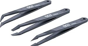 BGS 74312 Kunststoff-Pinzetten-Satz 3-tlg