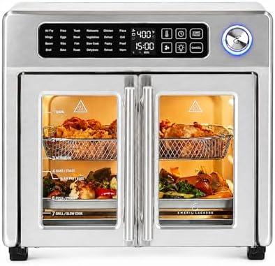 Emeril Lagasse Extra Large French Door Air Fryer Toaster Oven Com...