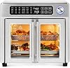 Freidora de Aire y Horno Tostador Emeril Lagasse 26QT de puerta francesa | Horno freidora de aire de 26QT con puertas francesas, 24 funciones de cocción, ventilador de doble velocidad y rotisserie para comidas familiares fáciles. 2