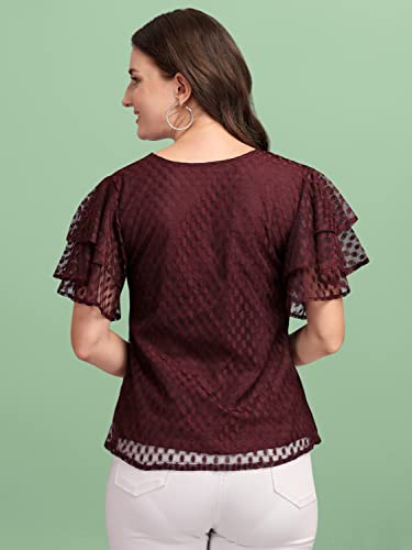 Image of Wedani Women's Solid Regular Fit Blouse