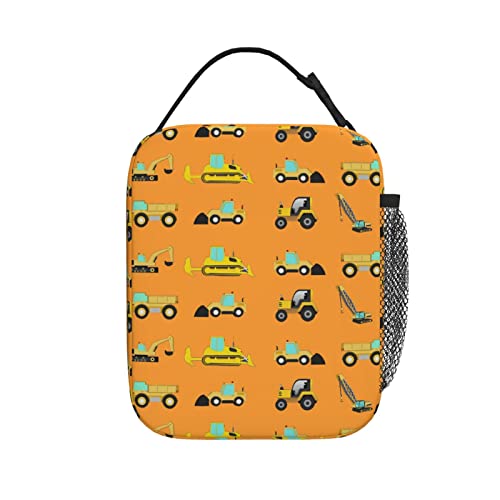 Cuesr Construction Lunch Box Kids Boys Insulated Cooler Thermal Cute Lunch Bag Tote For School #TOP5