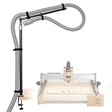 Dust Collection Boom Arm for CNC Router – Adjustable Clamp Mount Hose Holder...