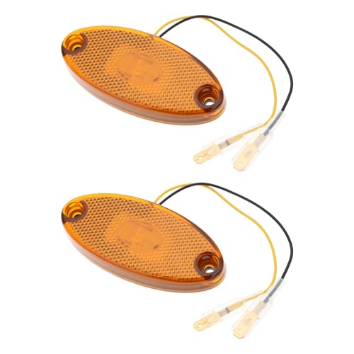 LT Easiyl 2pcs 12V Amber LED Side Marker Lights for RV Camper Trailer Truck