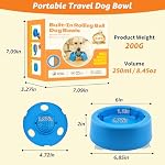 Dog Lick Bowl, Food‑Grade Licking Bowl for Bone Broth & Yogurt, Interactive Slow Eating Toy for Anxiety Relief Boredom, Anti Slip Base Slow Feeder Dog Lick Bowls Rolling Ball - Image 2