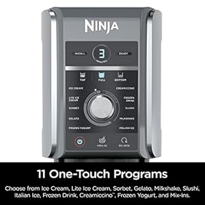 Ninja CREAMi Deluxe 11 in 1 Ice Cream and Frozen Treat Maker for Ice Cream Sorbet Frozen Drinks More with 2 XL Family Size Pint Containers NC501C Canadian Version