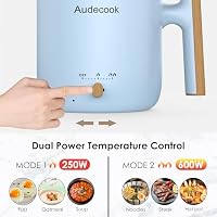 Audecook Elektrischer Kochtopf 1.8L, Nudelkocher mit Antihaftbeschichtung – Ansicht 3