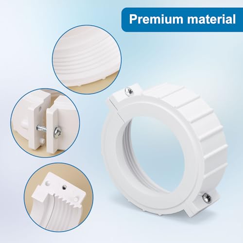 Split-Mutter für Whirlpool, Spa-Spaltmutter Mit Schraube Und O-Ringen Ersatz-Heizungsverschraubung Geteilte Mutter-Heizungsbaugruppen für Die Reparatur von Spa-Bauern