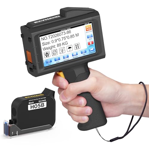 Handheld Inkjet Printer for 0.5in print height – 390g