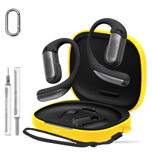 HUKWIMO �P�[�X shokz OpenFit Pro�p �ی�\�t�g�J�o�[ �J���r�i�t�� �X�g���b�v �N���[�j���O�y���t�� ���C�����X�[�d�Ή� �ϏՌ� ���h�~ shokz OpenFit Pro�Ή� �C�G���[