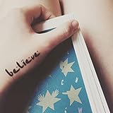 Tatouages Temporaires Citation Believe (2 Pièces) - OhMyTat