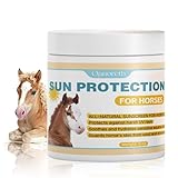 Horse Sunscreen for Nose & Sensitive Pink Skin – Natural Sunscreen for Horses with Non-Nano Zinc Oxide – Protects Against Sunburn, Windburn & Dryness – Safe, Long-Lasting Sunblock for All Seasons,8 oz