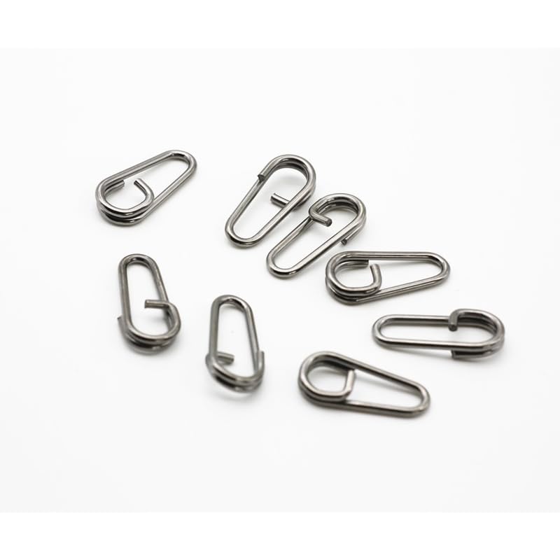 Conectores Giratorios Ovalados de Acero Inoxidable 100 pcs