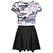 Produktbild A2Z 4 Kids Kinder Mädchen Tarnung Aufdruck - Baby Pink Camo Crop & Skirt Set 11-12