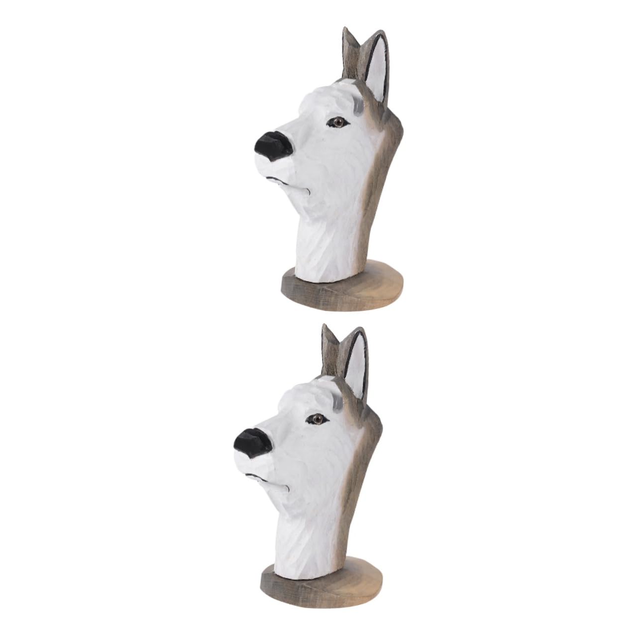 NUOBESTY 3 Stück Holz-Brillengestell Holzdekor Tischplatte Präsentationsständer Rahmenhalter Ständer Hundestatue Tier Brillen Handdekor Brillen-Display-Halterung Praktischer