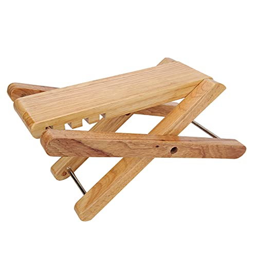 Yctze Bamboo Guitar Footstool - Portable, Foldable Stool Ped
