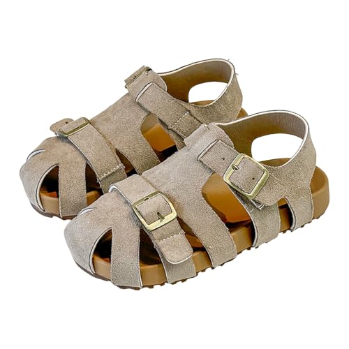 IWIHMIV Girls Sandals Boys Summer Closed Toe Flat Shoes Non Slip Soft Bottom Hollow And Breathable Sandals for Toddler2