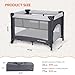 ELEMARA 3 in 1 Wide Baby Bassinet with Ajustable Side,2024 All Mesh Bedside Sleeper with Mattress,Sheet,Storage Pocket,Wheels and Trap,Playpen Travel Crib Bed with Bag