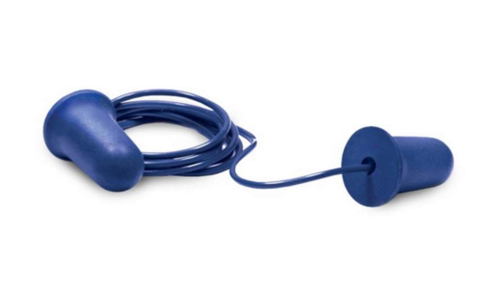 ElvexBlue Corded Foam Ear Plug, 1 Pair, 32 Nrr (EP-253) by Elvex