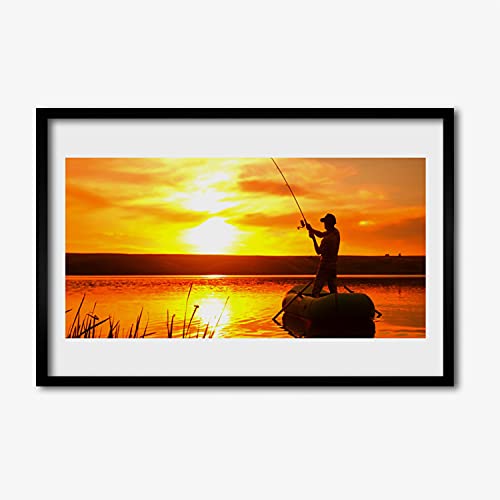 Image photo Poisson Angler Ouest Lake affiche encadrée murale 60x40 cm