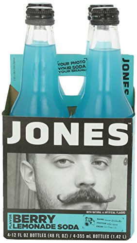 Jones Soda Berry Lemonade, 12 Fl Oz,4 Count #TOP24