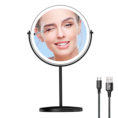 Espejo para Maquillaje Redondo con Luz 8 Pulgadas