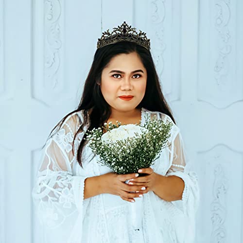 Accesorios góticos para novias y reinas con tiara de aleación elegante 5