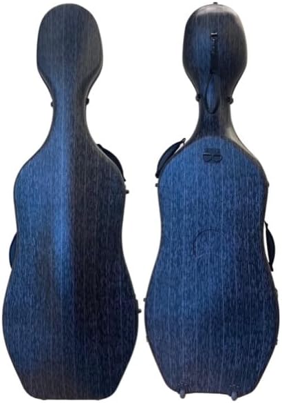 D Z Strad Cello Case with Wheels 4/4 in Black (4/4 - Cello Case)