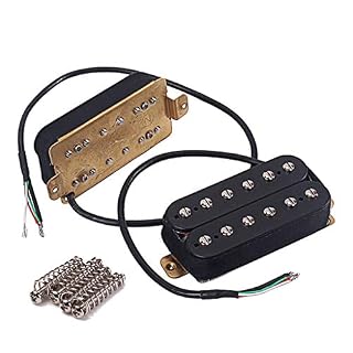 Alnicov – Ensemble de micros de guitare Alnicov 8 Humbucker à double bobine pour manche et chevalet, noir - Les Beatles, Paul McCartney, John Lennon, RIngo Starr, George Harrison Alnicov – Ensemble de micros de guitare Alnicov 8 Humbucker à double bobine pour manche et chevalet, noir – Image 3