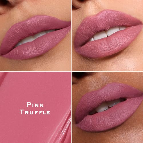 Image of Kiro Velvet Souffle Soft Matte Liquid Lipstick - Pink Truffle, 5ml | Hydrating, Weightless Mousse Texture | High-Pigment, Long-Lasting Matte Finish | Hydrating, Weightless Mousse Texture, High-Pigment, Long-Lasting Matte Finish