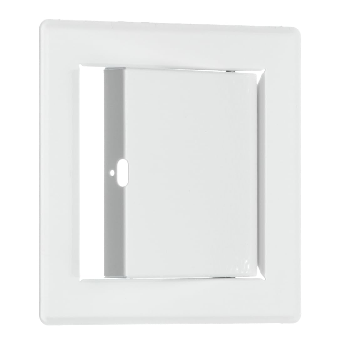 100x100mm Metal Access Panel - Wall/Ceiling Hatch - 4x4 inch Inspection Door - Steel White